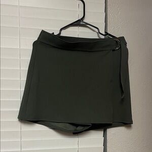 H&M Dark Green Mini Skirt